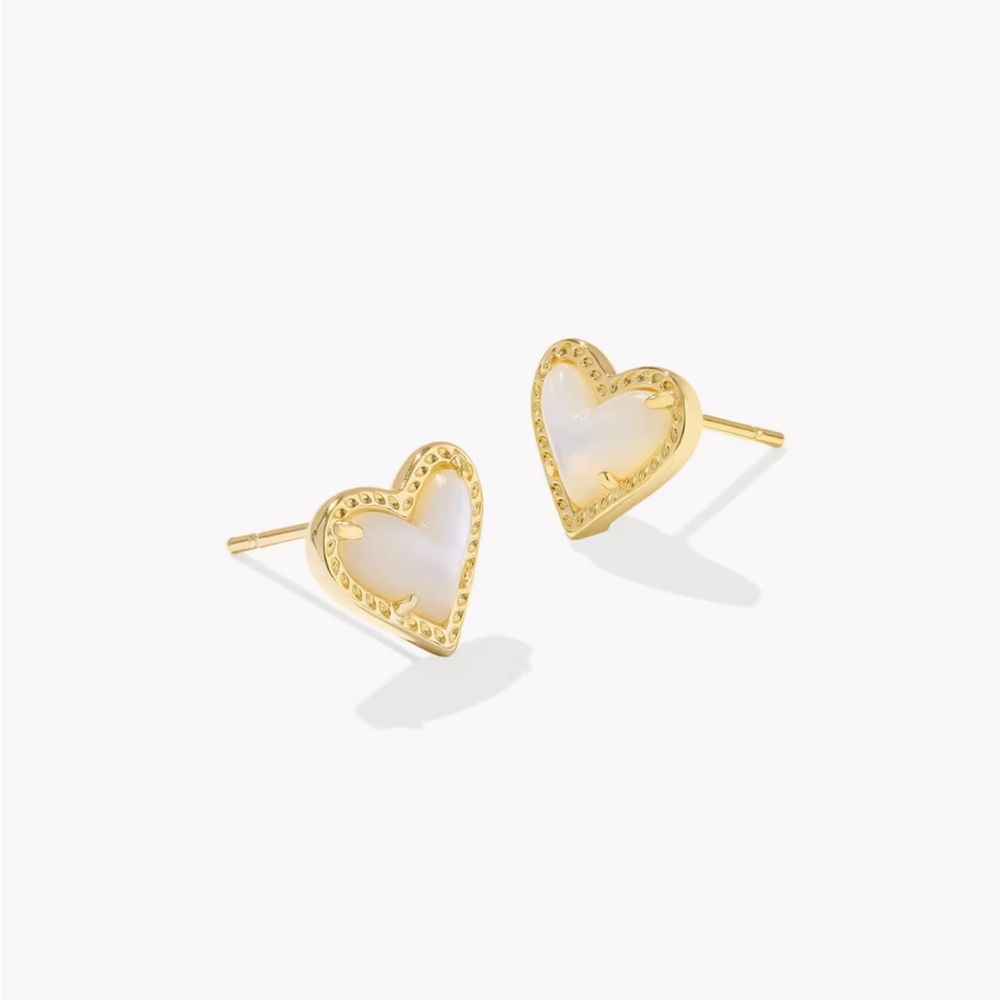 Kendra Scott Heart Stud Earrings
